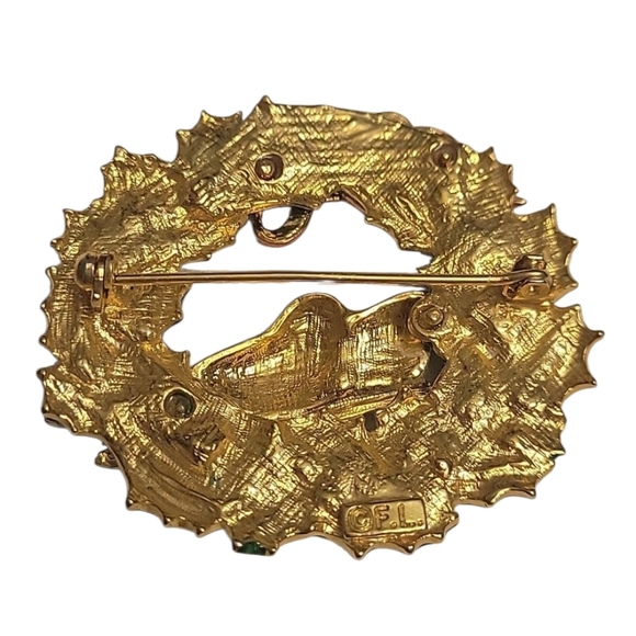 Vintage Holiday Brooch - Picture 3 of 6